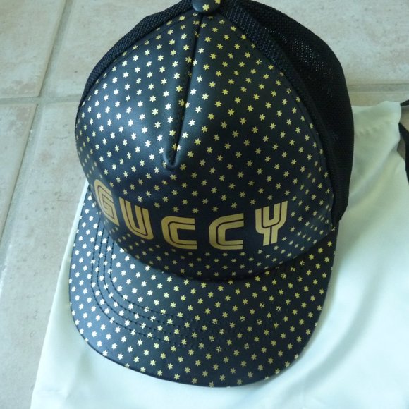 GUCCI Moons Rap 'Guccy' Logo Star Baseball Cap (L) - Picture 2 of 13